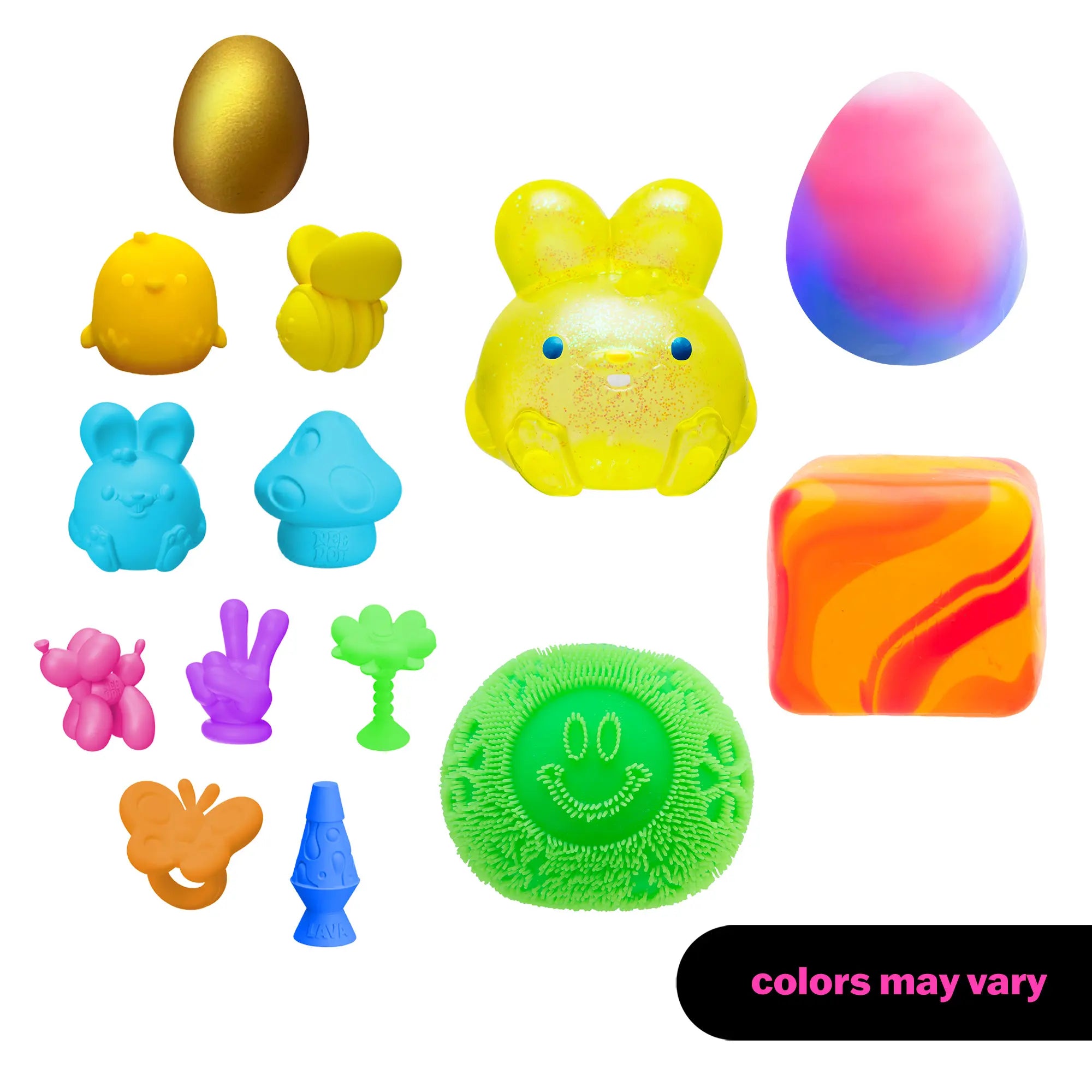 Needoh Easter Bundle - Squishy Easter Fun Set Toys -Various Textures and Fillings - Ages 3 and up - Bundle of 5 Needoh Toys