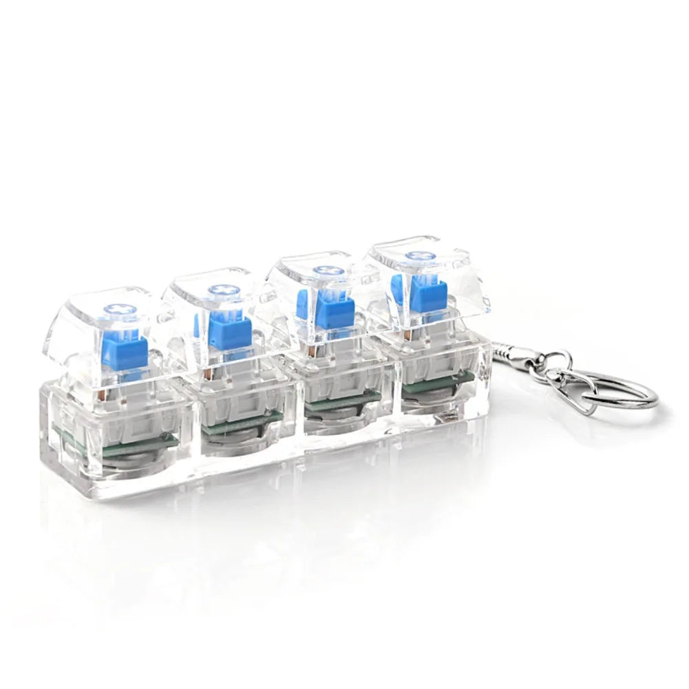 Pocket RGB Button Keychain Keyboard